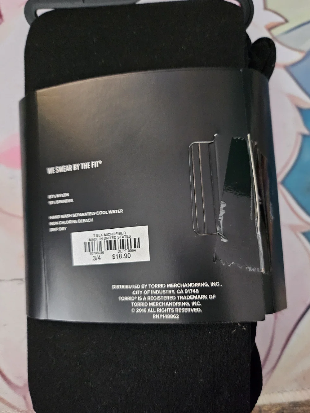 torrid Black Microfiber Tights